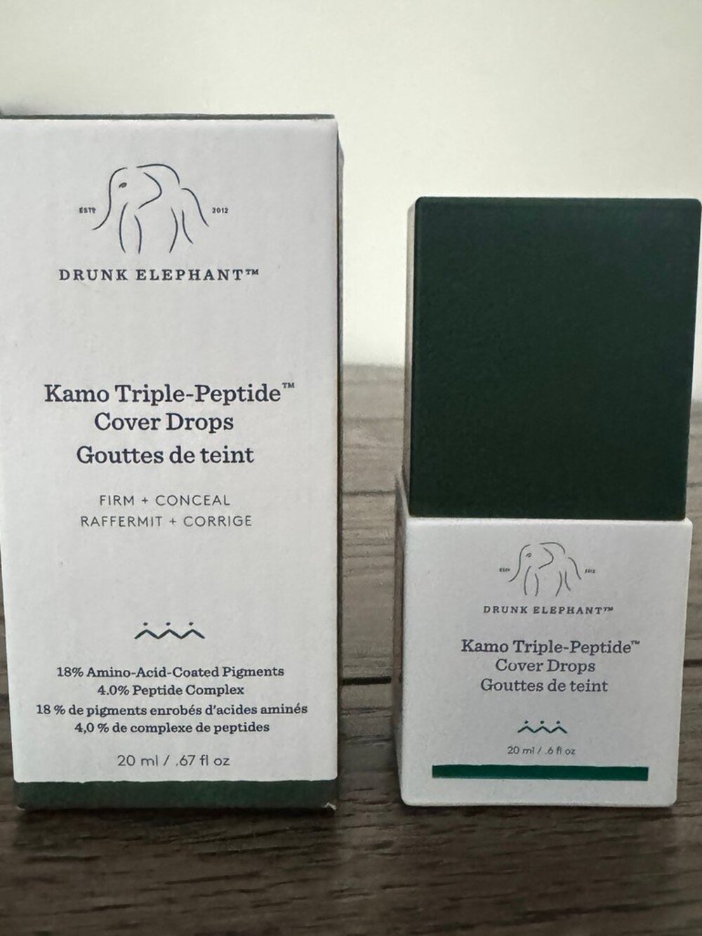 Drunk Elephant Kamo Triple-Peptide Cover Drops, color 17W